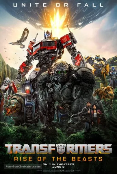 Action movie poster with robots and battle scenes, ideal for streaming movies, new releases, and entertainment content on StreamHube.