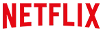 Netflix logo on a white background, ideal for streaming service promotions, movies, and original series content.
